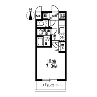 シャルマンフジ大阪城南【8階】の間取り