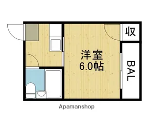 ドゥエール平野【4階】の間取り