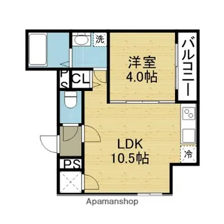 GRANDIR新深江【3階】の間取り