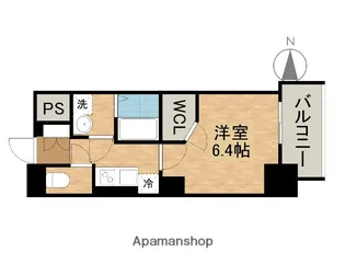 エスリード大阪上本町レジェーロ【13階】の間取り