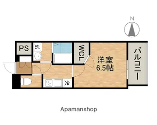 エスリード大阪上本町レジェーロ【11階】の間取り