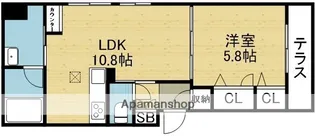 CURIAS【103号室】の間取り