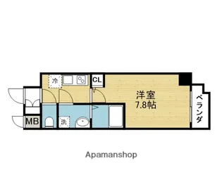 グランカーサ天王寺EAST【11階】の間取り
