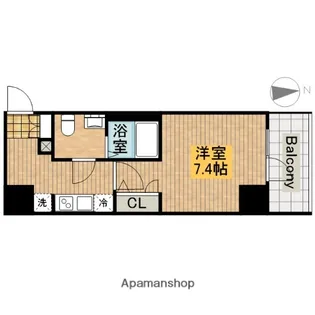 エグゼ天王寺Ⅱ【6階】の間取り
