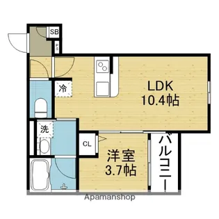 CRASTINE今福南2丁目【2階】の間取り