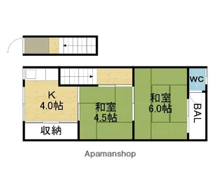 浅田文化【2右号室】の間取り