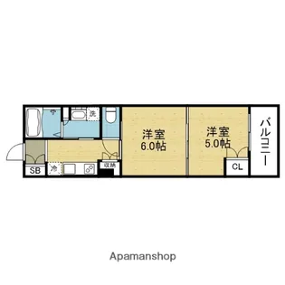 ローレルアイ緑橋【6階】の間取り