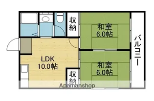 吉本ハイツ【2階】の間取り