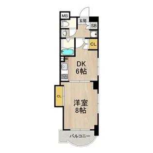 コンソラーレ日本橋【3階】の間取り