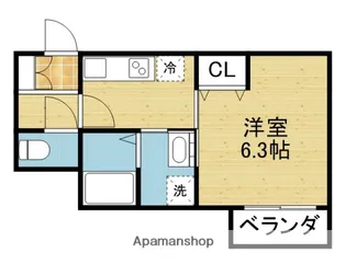 コーポMANTA道【2階】の間取り
