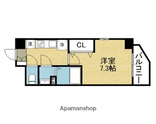 クレストタップ京橋【13階】の間取り