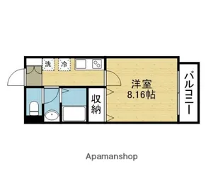 エムフラット衣摺Ⅰ【205号室】の間取り
