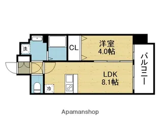 スワンズシティ大阪城ノース【10階】の間取り