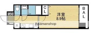 スプランディッド京橋EAST【6階】の間取り