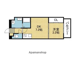 PARK HILLS今里蘭【11階】の間取り