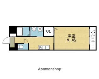 INOVE長瀬Ⅱ【3階】の間取り