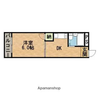エイサイハイム【1階】の間取り