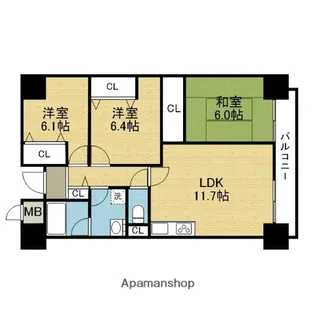 サン・フォレスト【2階】の間取り