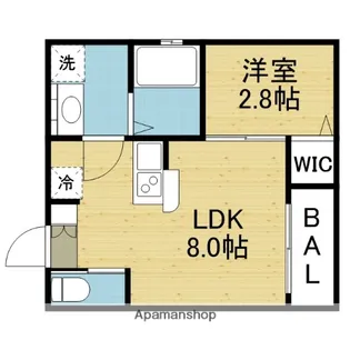 WAKOHRE VITA 東今里【303号室】の間取り