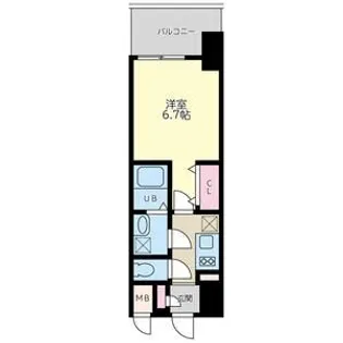 Quintet NAMBA【2階】の間取り