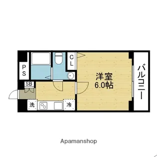 キンダーホープ若葉【405号室】の間取り