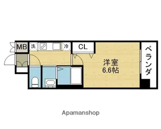 アドバンス大阪城東ブロード【1階】の間取り