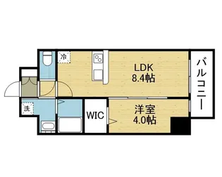 プレサンスOSAKA東中本エシデル【0801号室】の間取り