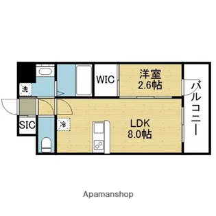 LUMINOUS放出(旧セレニテ放出リアン)【7階】の間取り