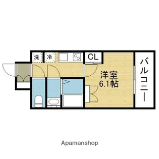 LUMINOUS放出(旧セレニテ放出リアン)【9階】の間取り
