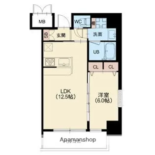 ラクラス本町東【3階】の間取り