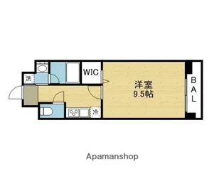 SHINING布施離宮【106号室】の間取り