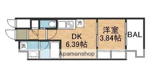 プレジオ松屋町【2階】の間取り