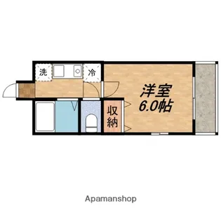 メゾン東上【401号室】の間取り