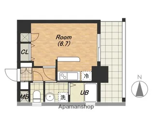ハロ上町【2階】の間取り