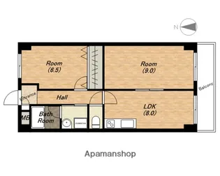 日生ロイヤル高津【13階】の間取り