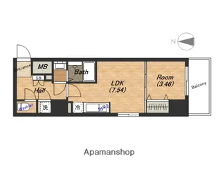 大阪プレステージ・アコモデーション【715号室】の間取り