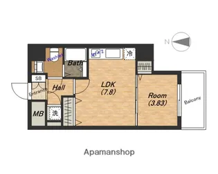 大阪プレステージ・アコモデーション【11階】の間取り