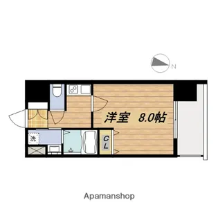 W.O.B.KYOBASHI【7階】の間取り