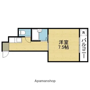 メゾンドール幸【201号室】の間取り