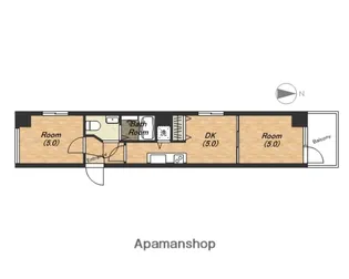 アリス・マナーガーデン四天王寺【4階】の間取り