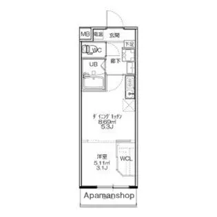 SERENITE−04【703号室】の間取り