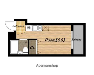 森マンション【602号室】の間取り