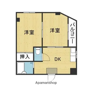 丸善シティハイツ上六【401号室】の間取り