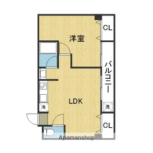 エムプリス上町【4階】の間取り
