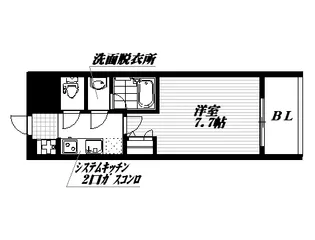 インプルーブ四天王寺【0601号室】の間取り