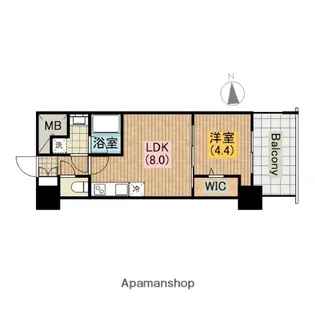 アーバネックス真田山【9階】の間取り