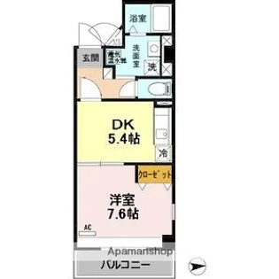 ソレアード昼ヶ丘【6階】の間取り