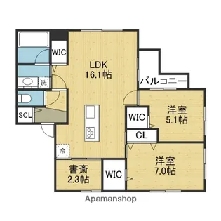 MAISON TOKI【201号室】の間取り