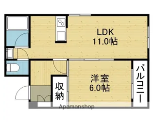 メゾン夕陽ケ丘【205号室】の間取り