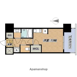 BLAU本町東【5階】の間取り